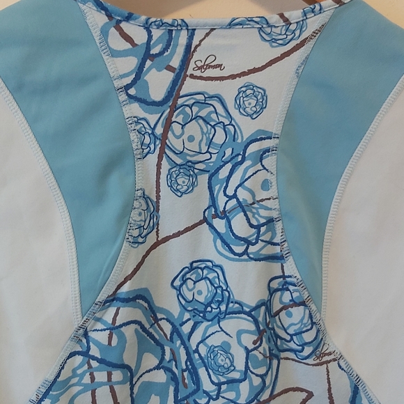 SALOMON | Women's Tank Top Blue Size Medium - Picture 7 of 8